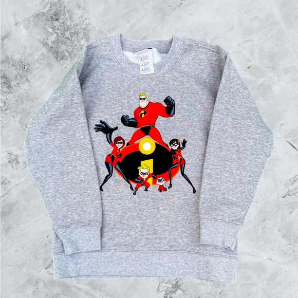 Authentic Disney Store Exclusive Kids The Incredibles Crew Neck Sweater Size M - Picture 1 of 6